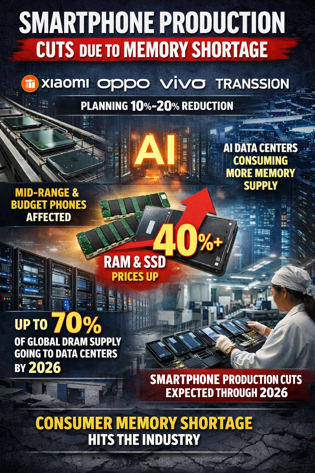 Smartphone Production Reduction